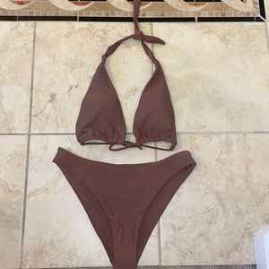 Aurelle high leg bikini size small
